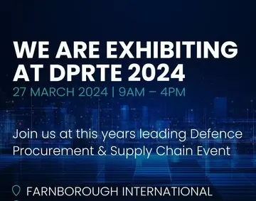 We're exhibiting at DPRTE 2024, come & visit us in the Make UK Defence Pavilion
