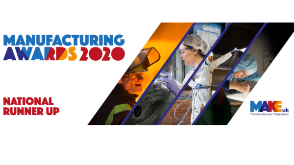 Runner-Up in the national final of a major manufacturing awards ceremony